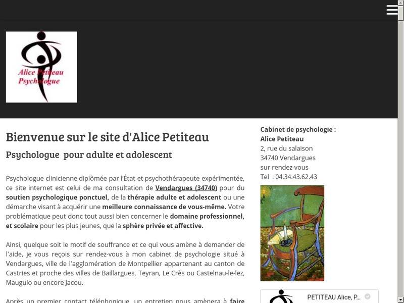 Alice Petiteau, psychologue Vendargues