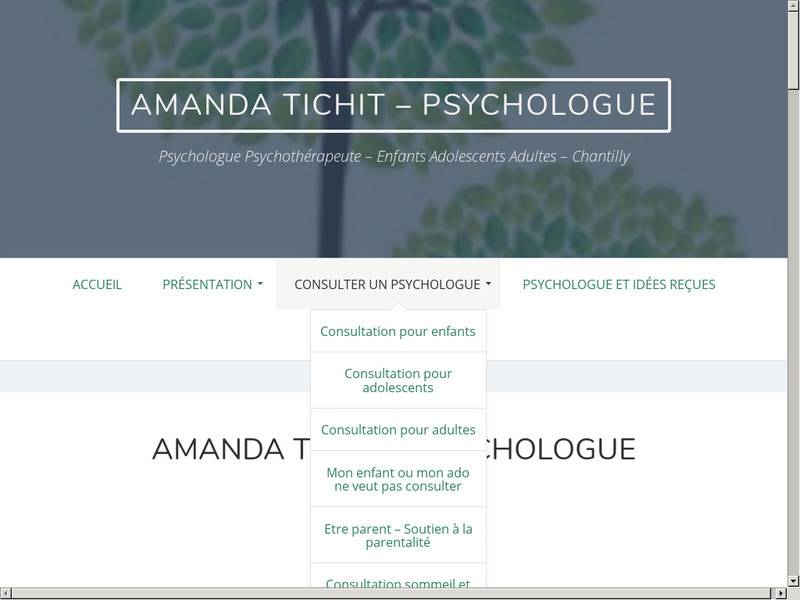 Amanda Tichit - Psychologue, psychothérapeute