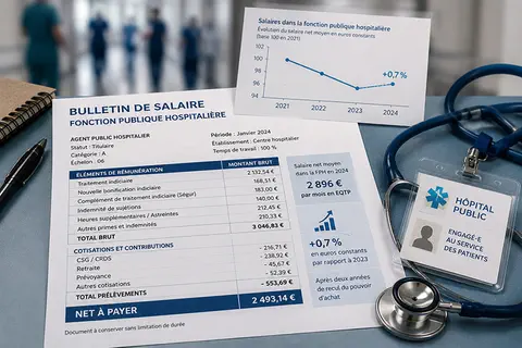 Salaires dans la fonction publique hospitalière en 2024 : un rebond réel, mais des écarts persistants