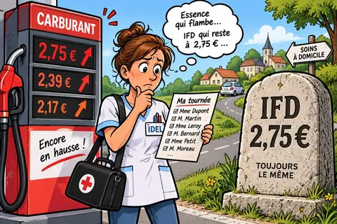 Carburants : 80 € pour les IDEL au-delà de 100 km par jour, l’IFD reste à 2,75 €